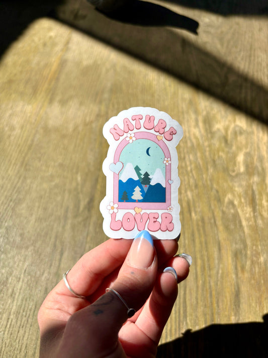 Nature Lover Sticker (Pink) Twig Creations