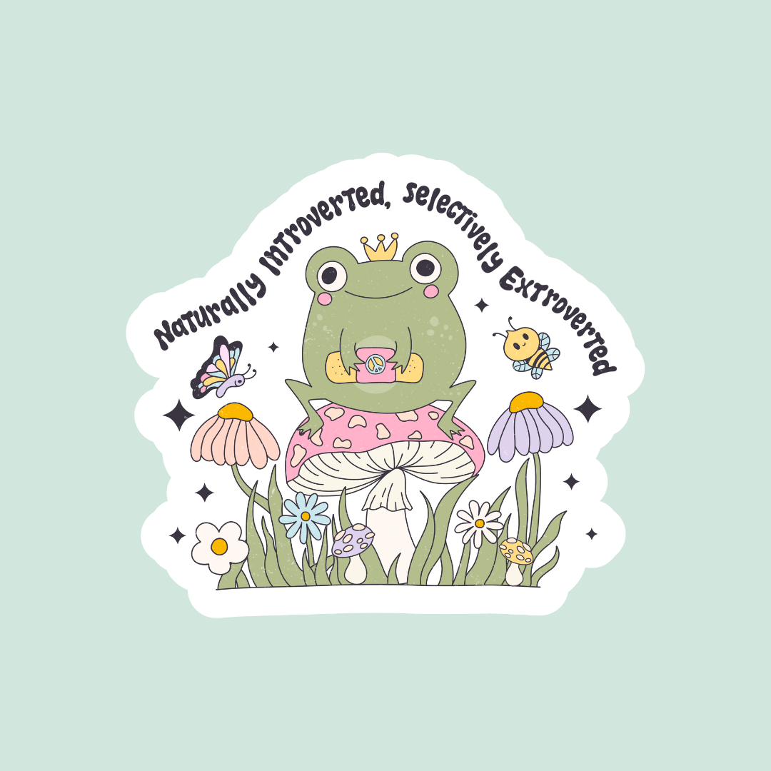 Naturally Introverted Sticker