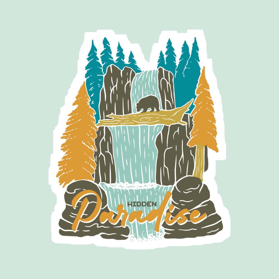 Hidden Paradise Sticker