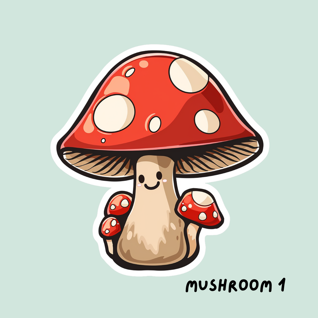 Cute Mushroom Sticker
