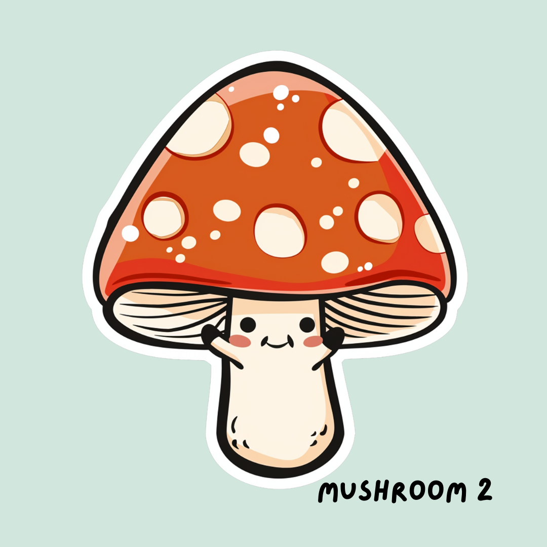Cute Mushroom Sticker