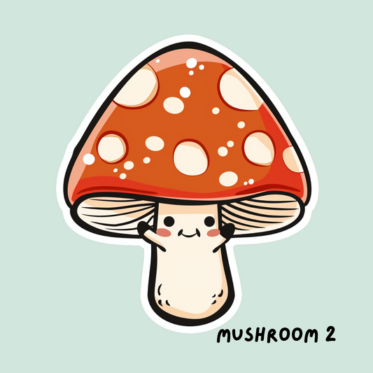 Cute Mushroom Sticker Twig Creations