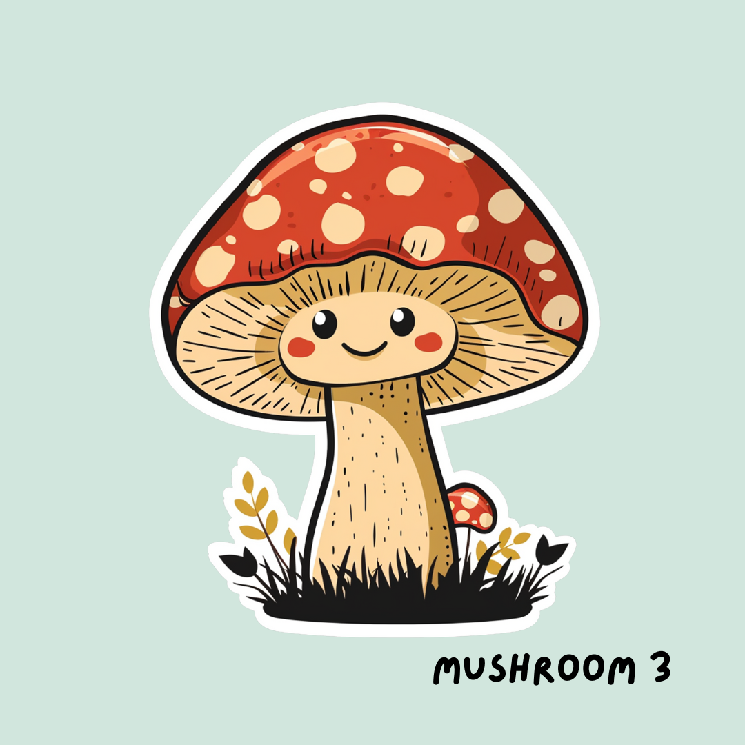 Cute Mushroom Sticker