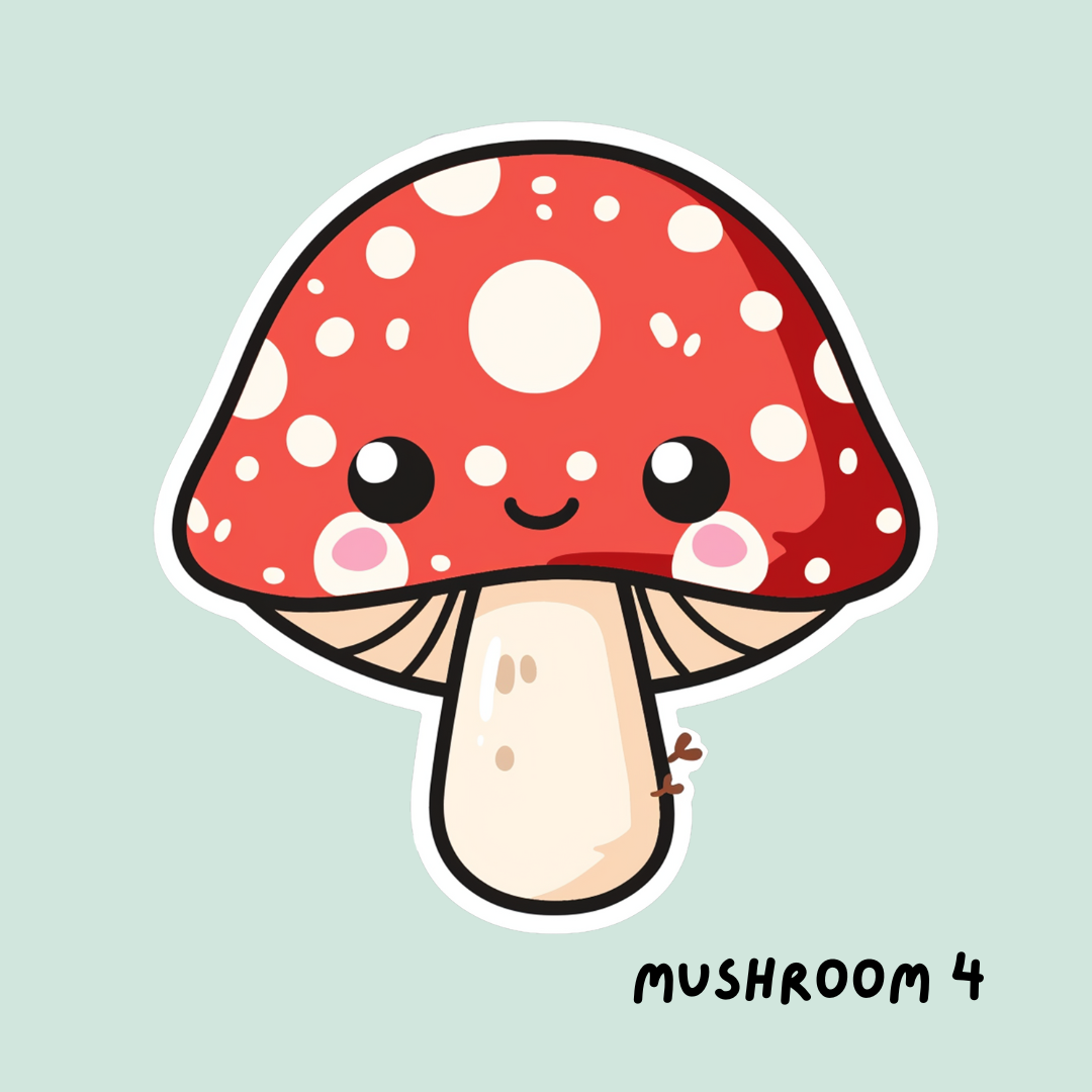 Cute Mushroom Sticker