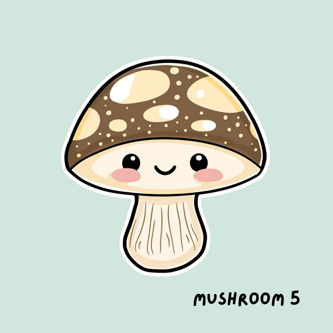 Cute Mushroom Sticker