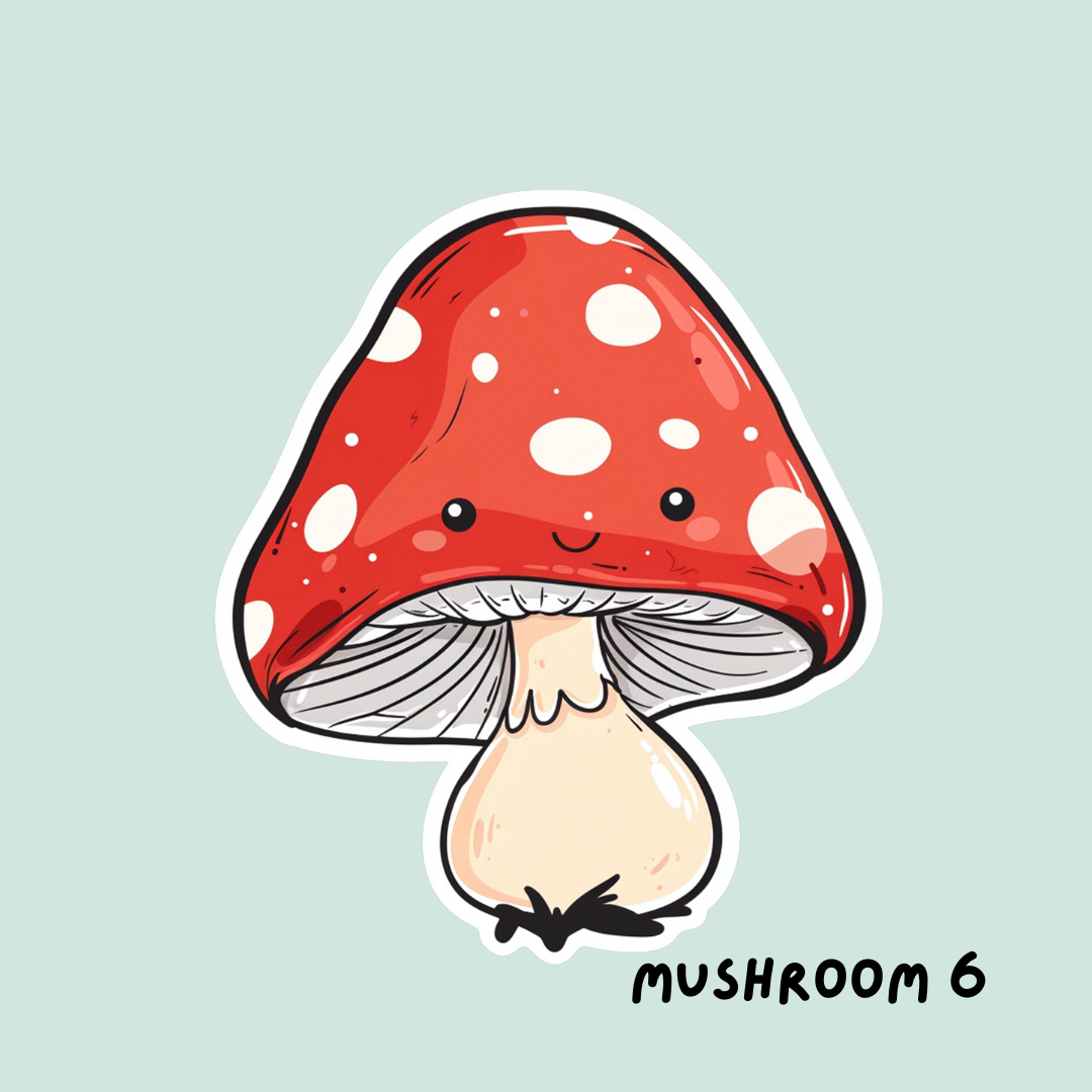 Cute Mushroom Sticker