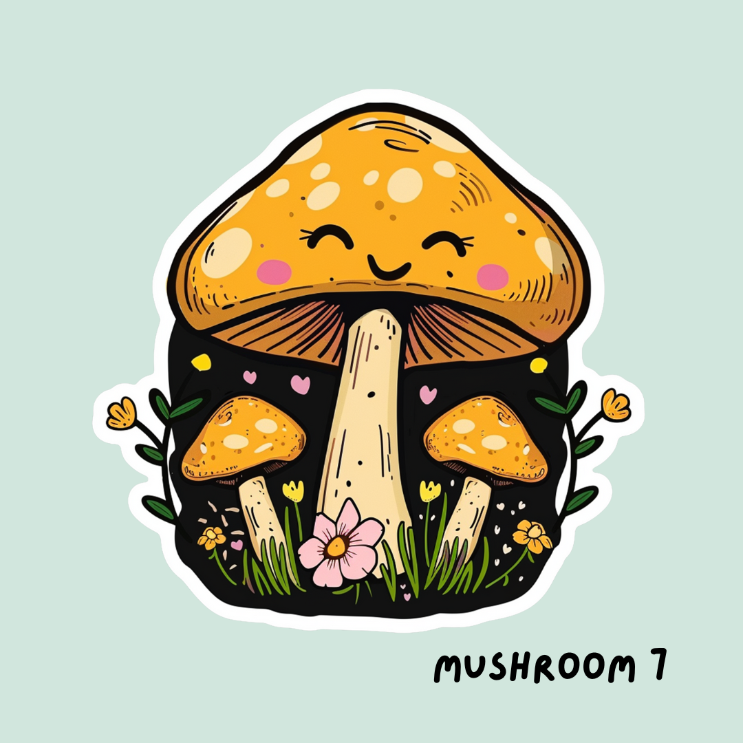 Cute Mushroom Sticker