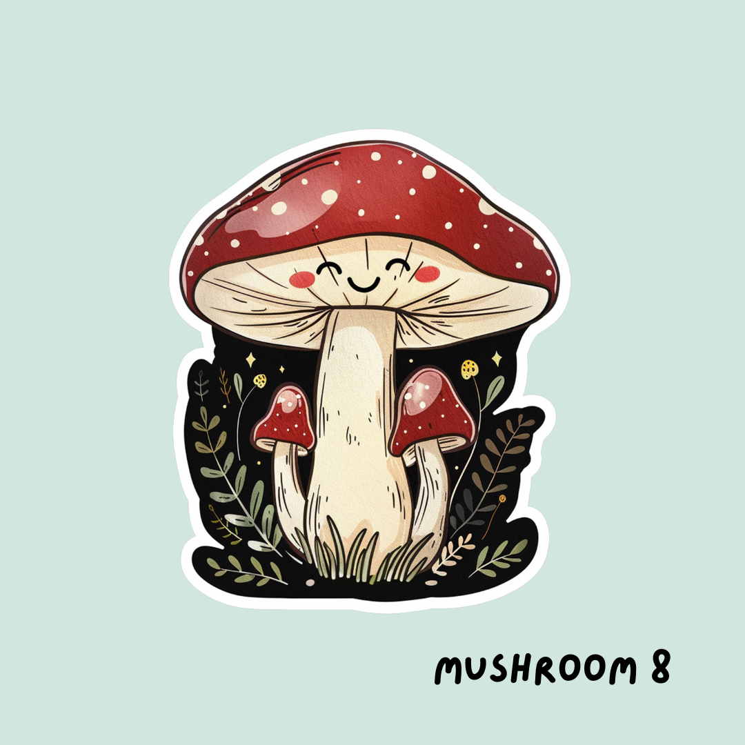 Cute Mushroom Sticker