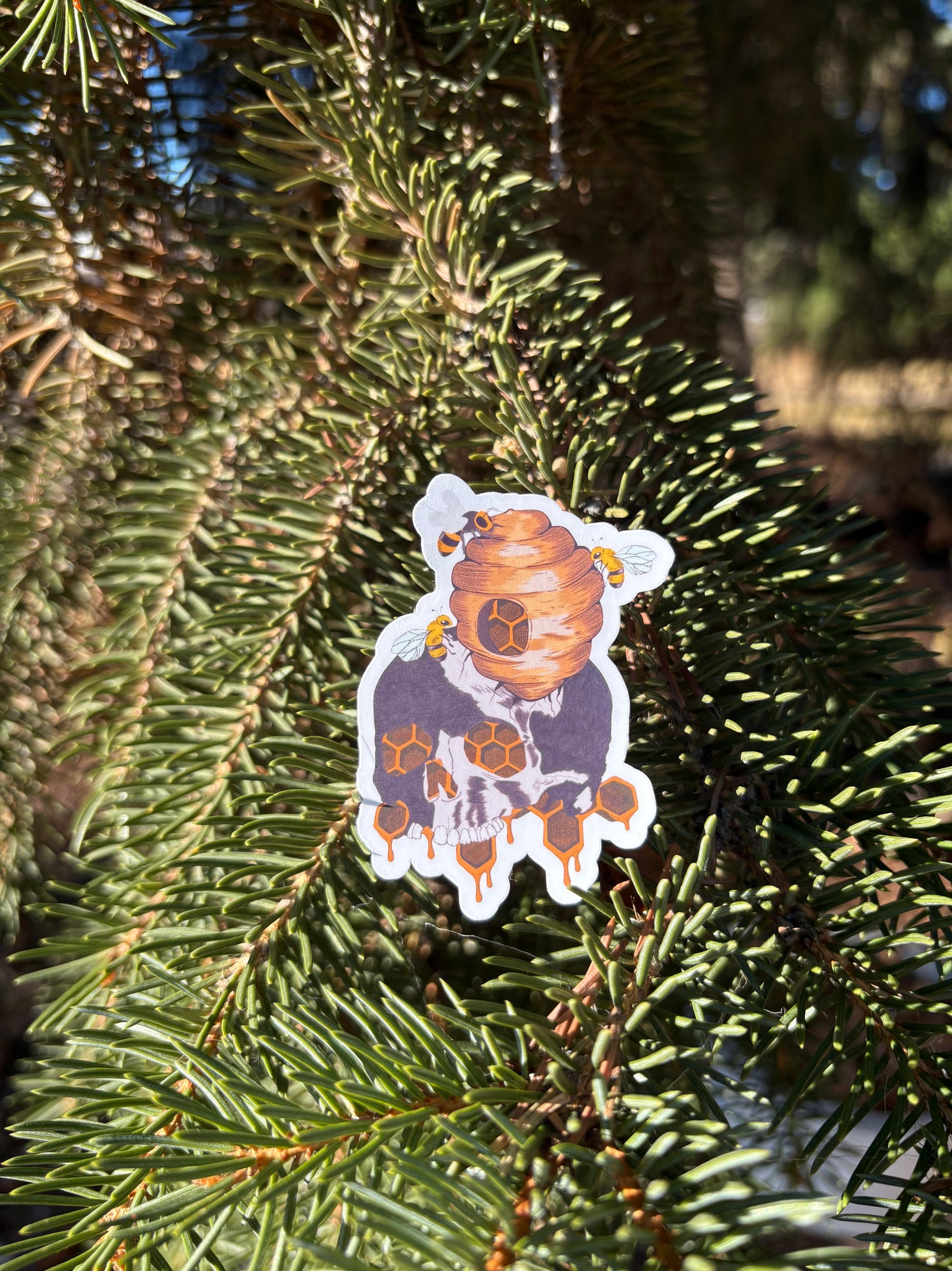 Honey Skull Sticker Twig Creations