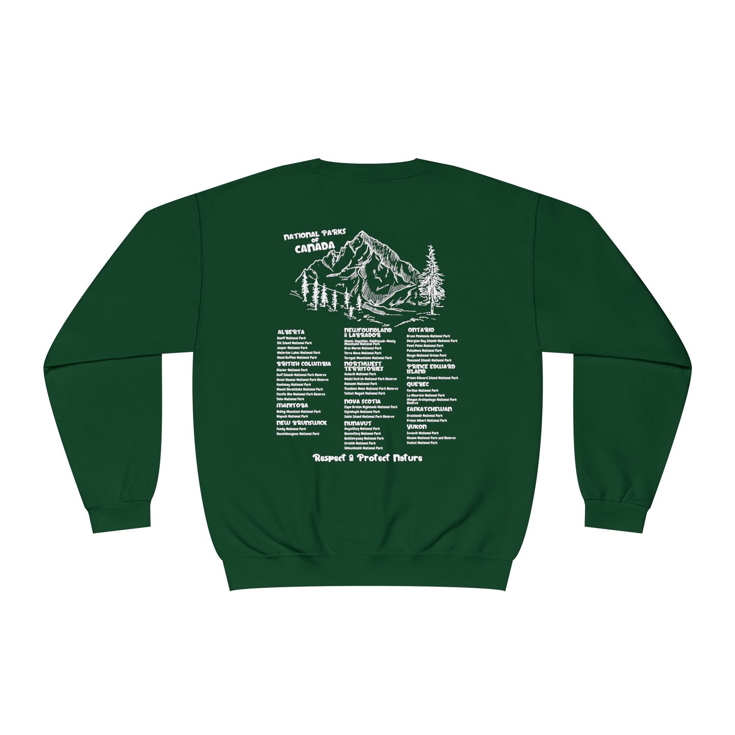 National Parks of Canada Crewneck Twig Creations