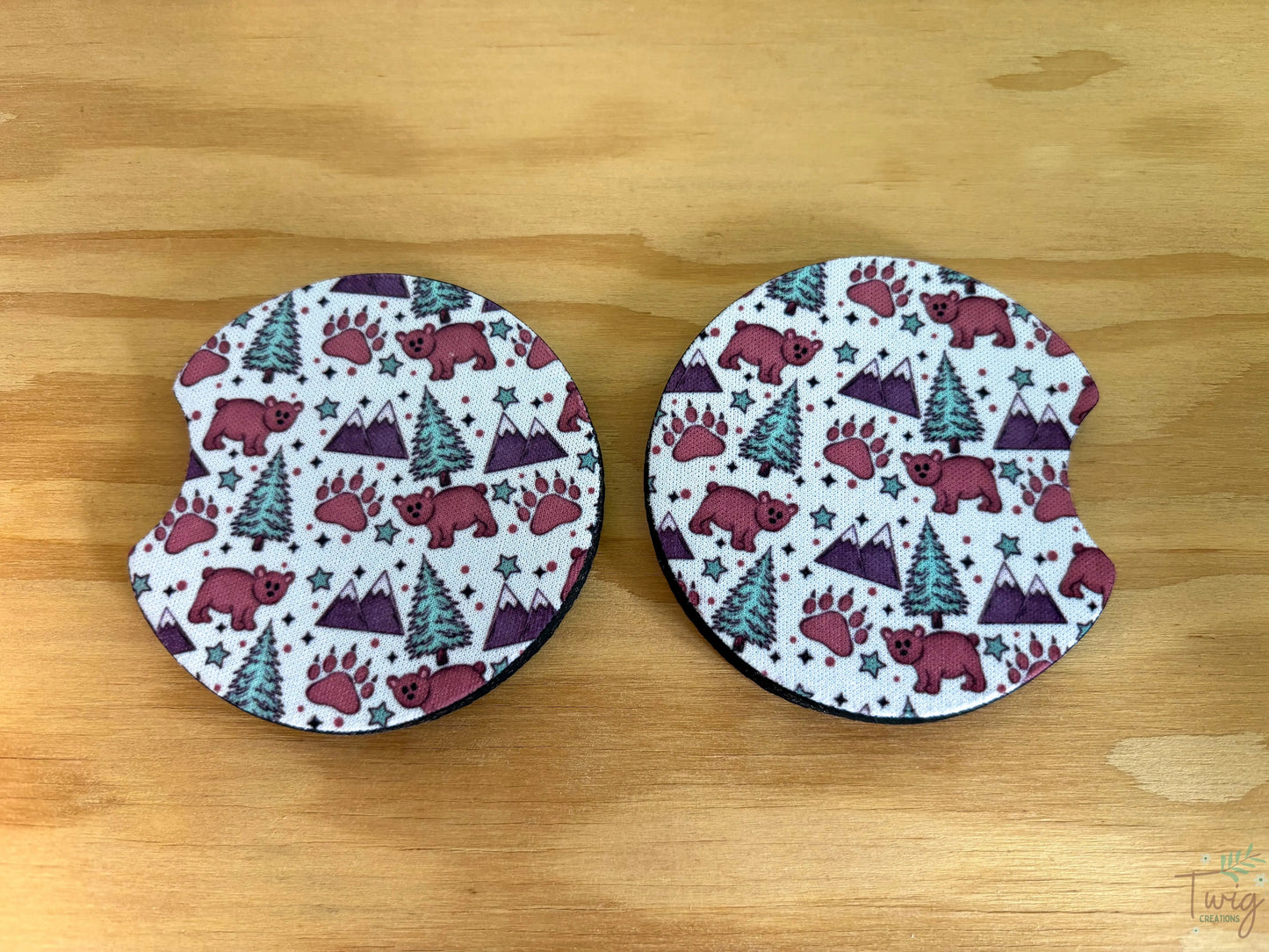 Bear Country Car Coasters Twig Creations