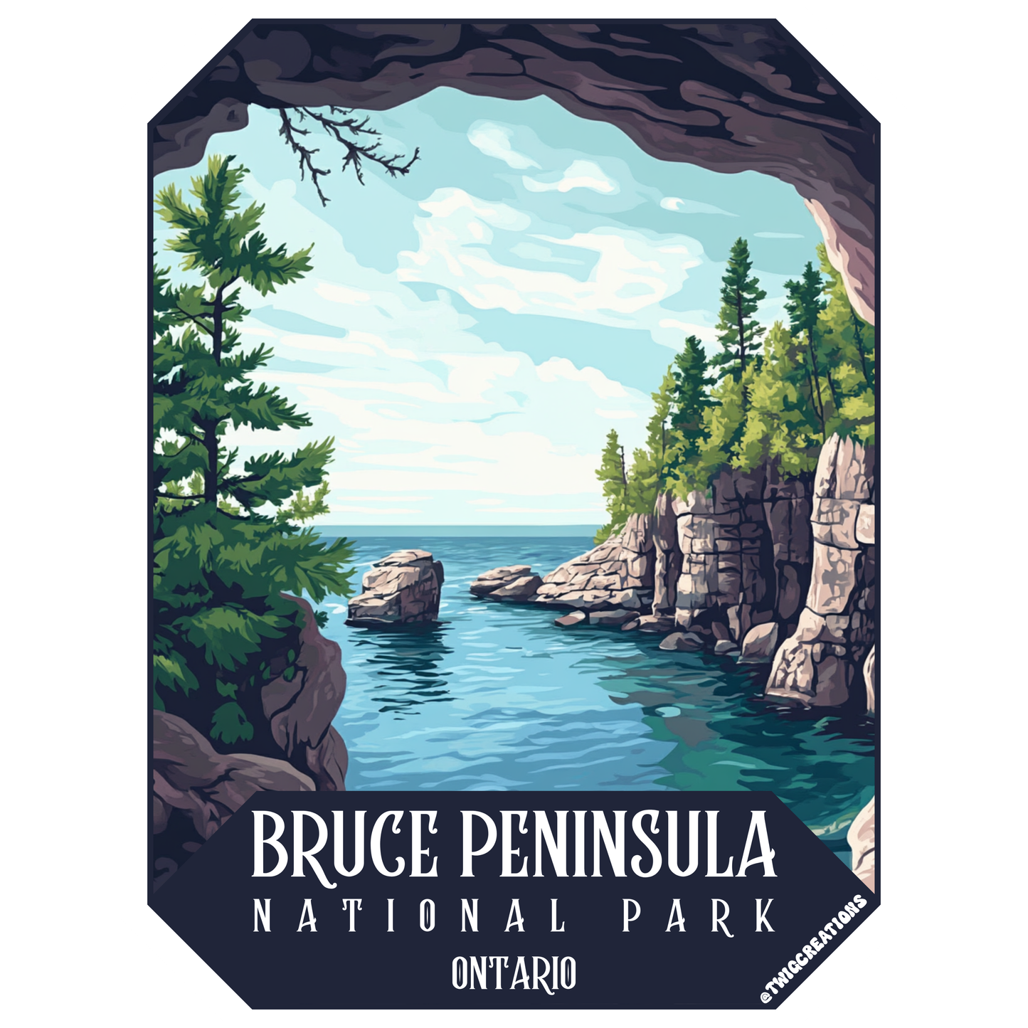 Bruce Peninsula National Park Sticker Twig Creations