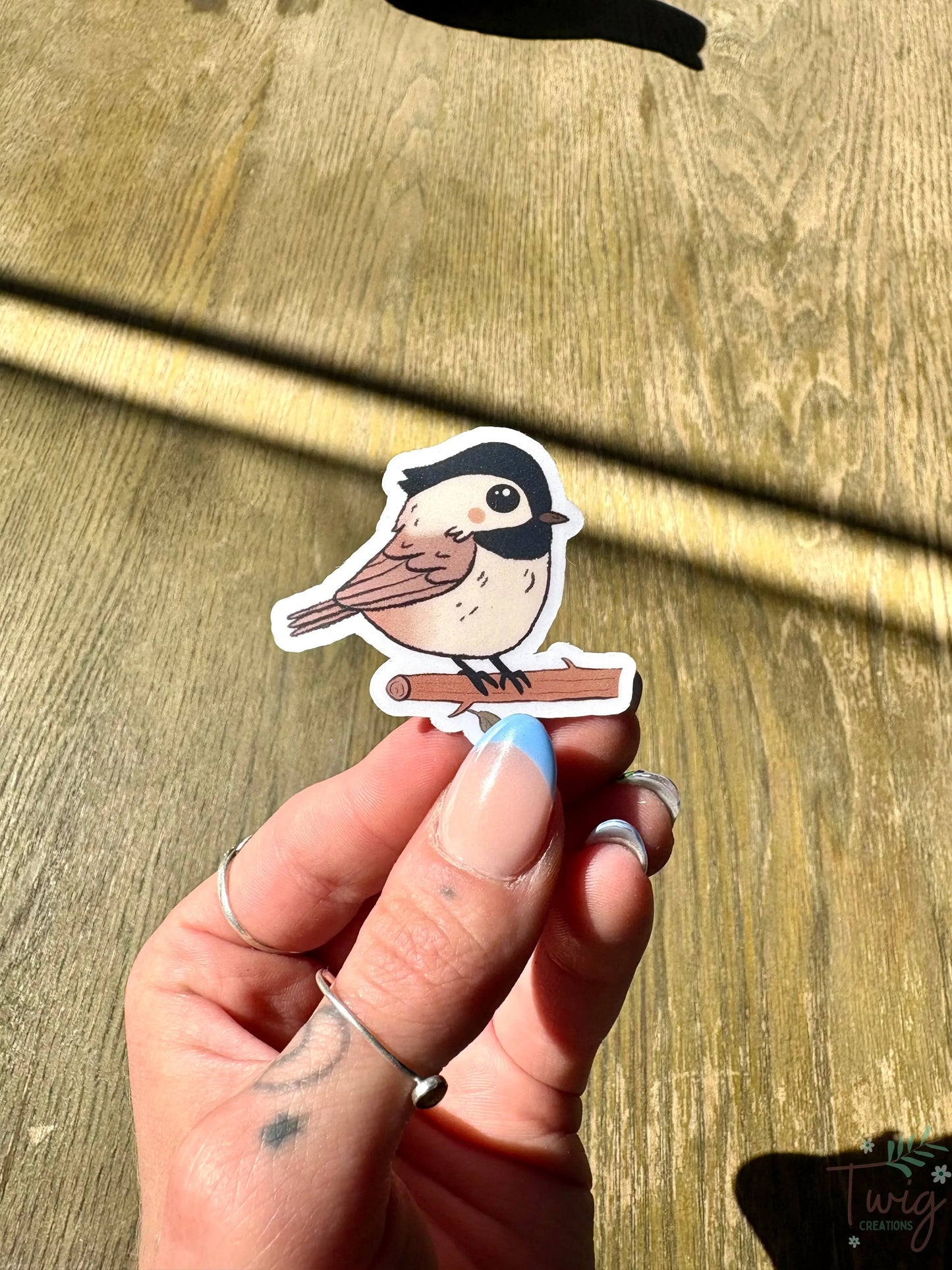 Chickadee Sticker Twig Creations
