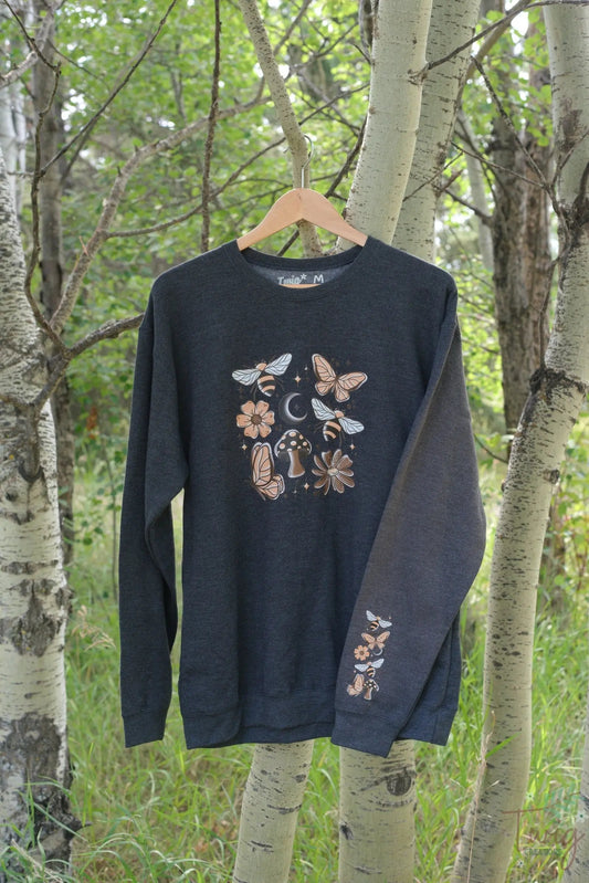 Cottagecore Bees & Butterflies Crewneck Twig Creations