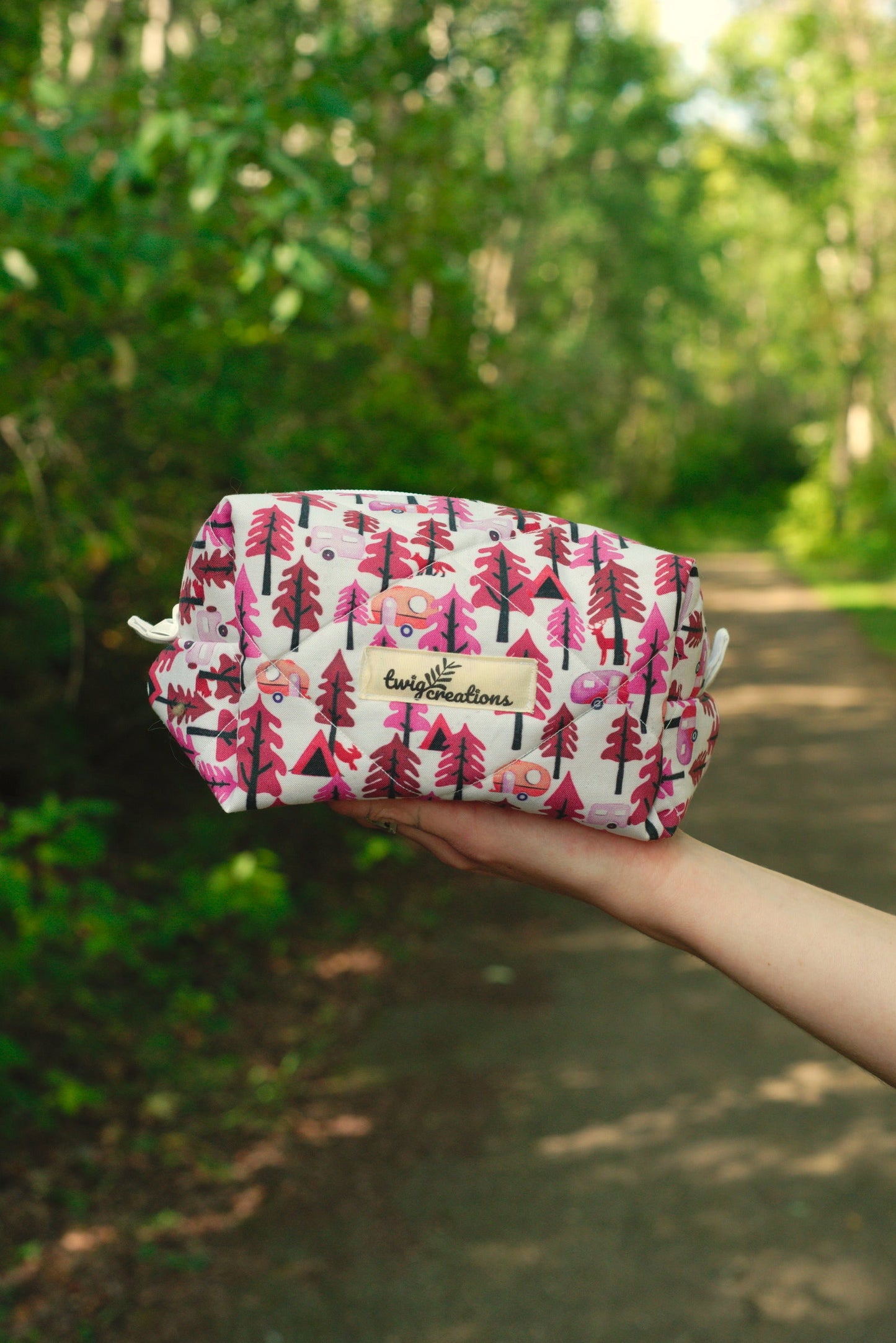 Rosy Retreat Makeup Bag Twig Creations