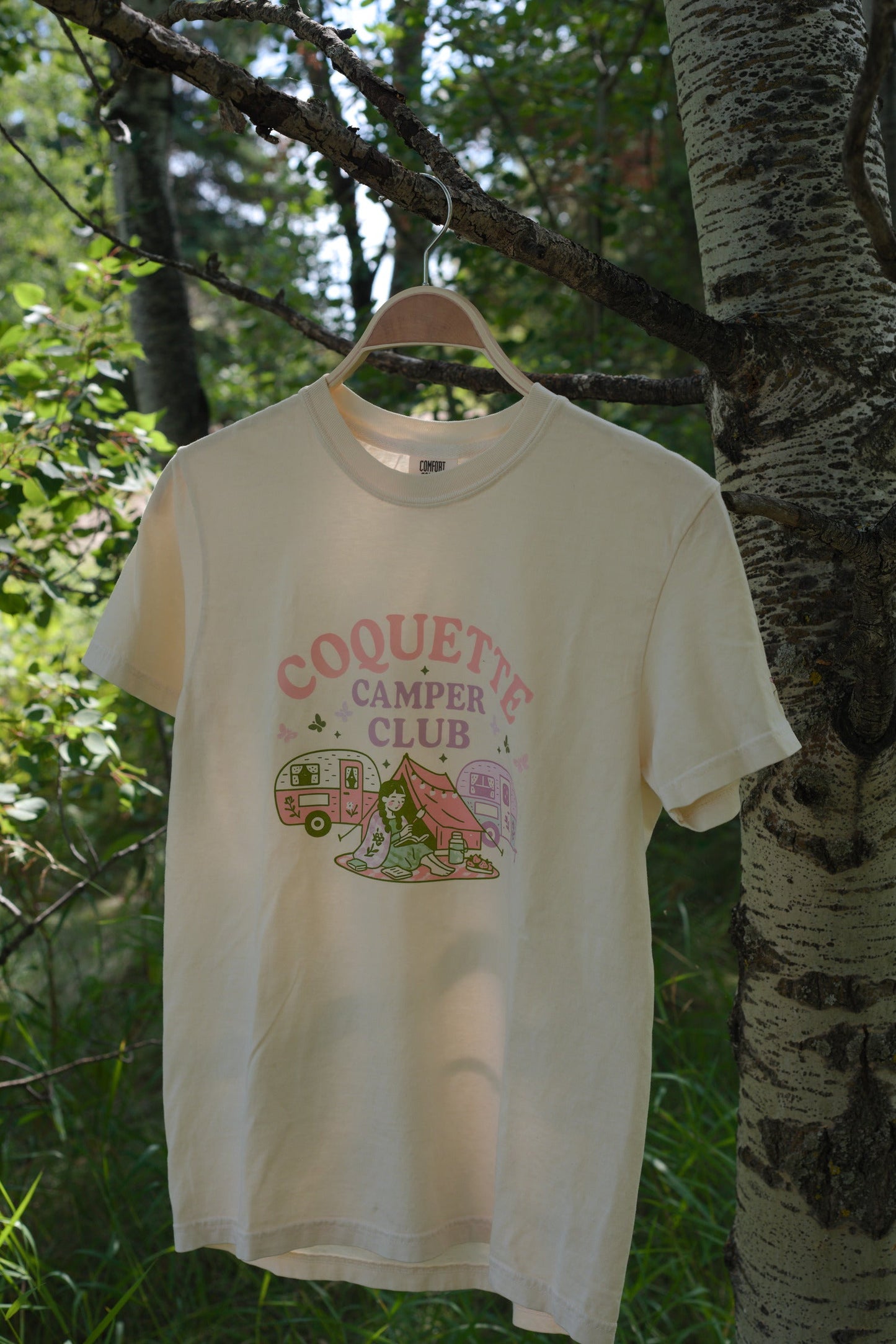 Coquette Camping Club T-shirt Twig Creations