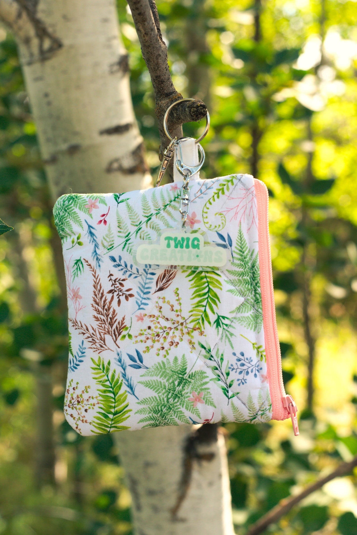 The Fern & Petals Keychain Wallet Twig Creations