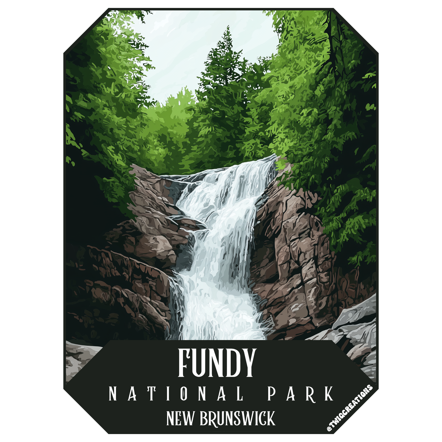 Fundy National Park Sticker Twig Creations