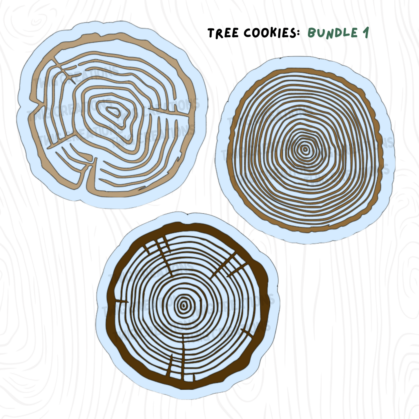 Tree Rings Rainbow Window Cling Bundle #1 (3 Pack)