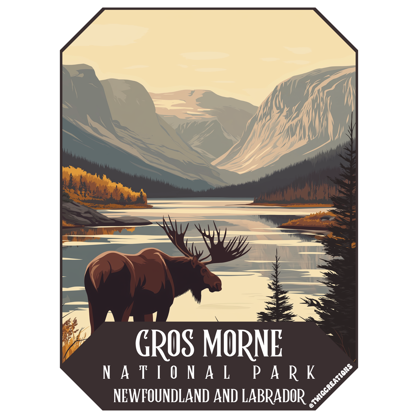 Gros Morne National Park Sticker Twig Creations