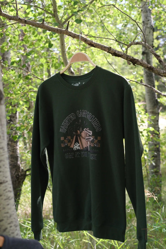 Haunted Campgrounds Crewneck Twig Creations