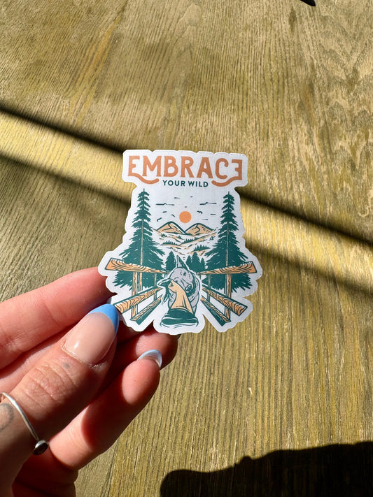 Embrace Your Wild Sticker Twig Creations
