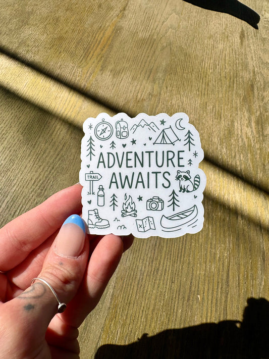 Adventure Awaits Sticker Twig Creations