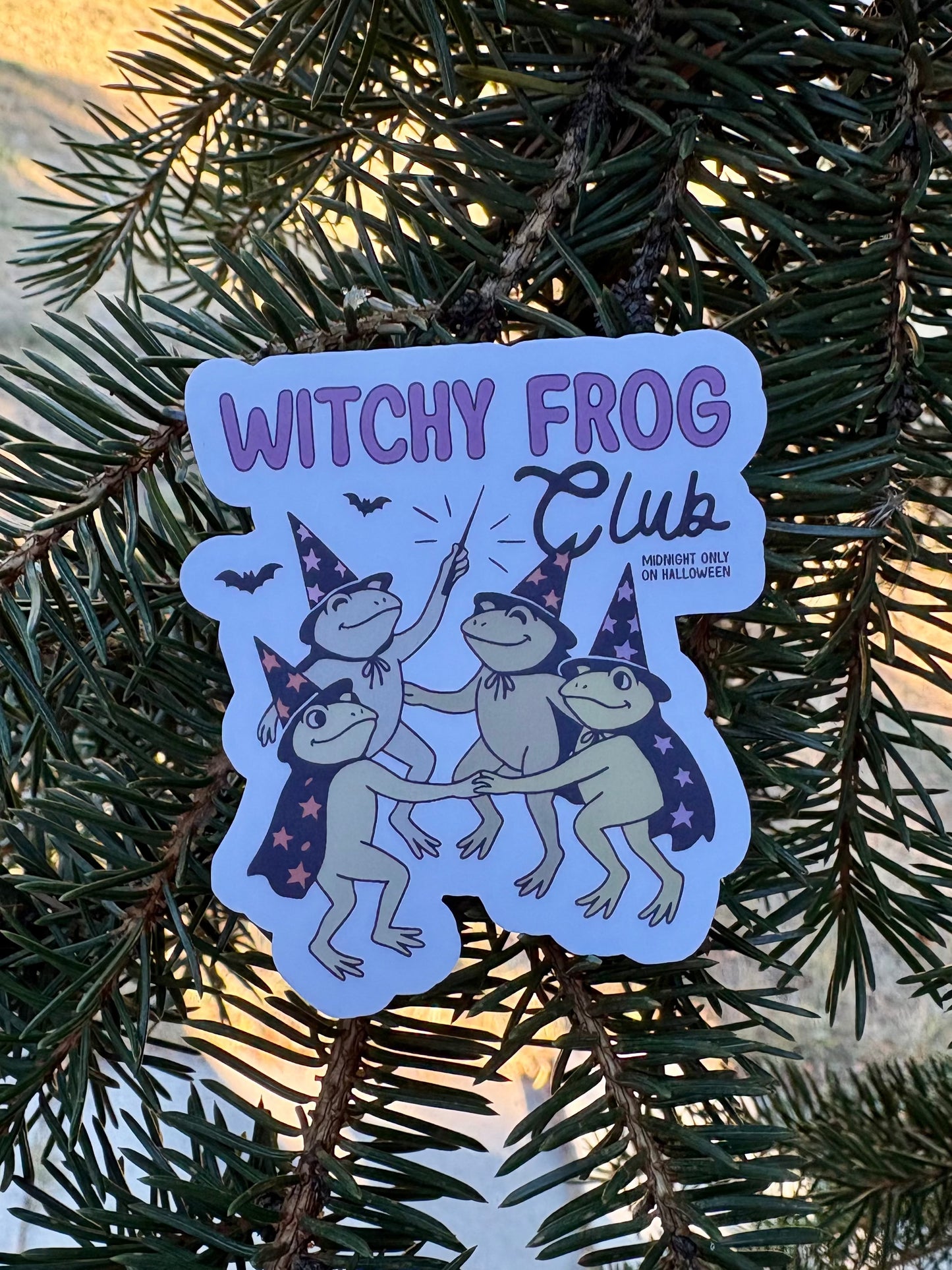 Witchy Frog Club Sticker Twig Creations