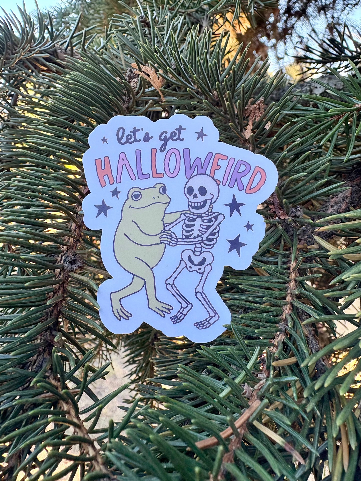 Let's Get Halloweird Sticker Twig Creations