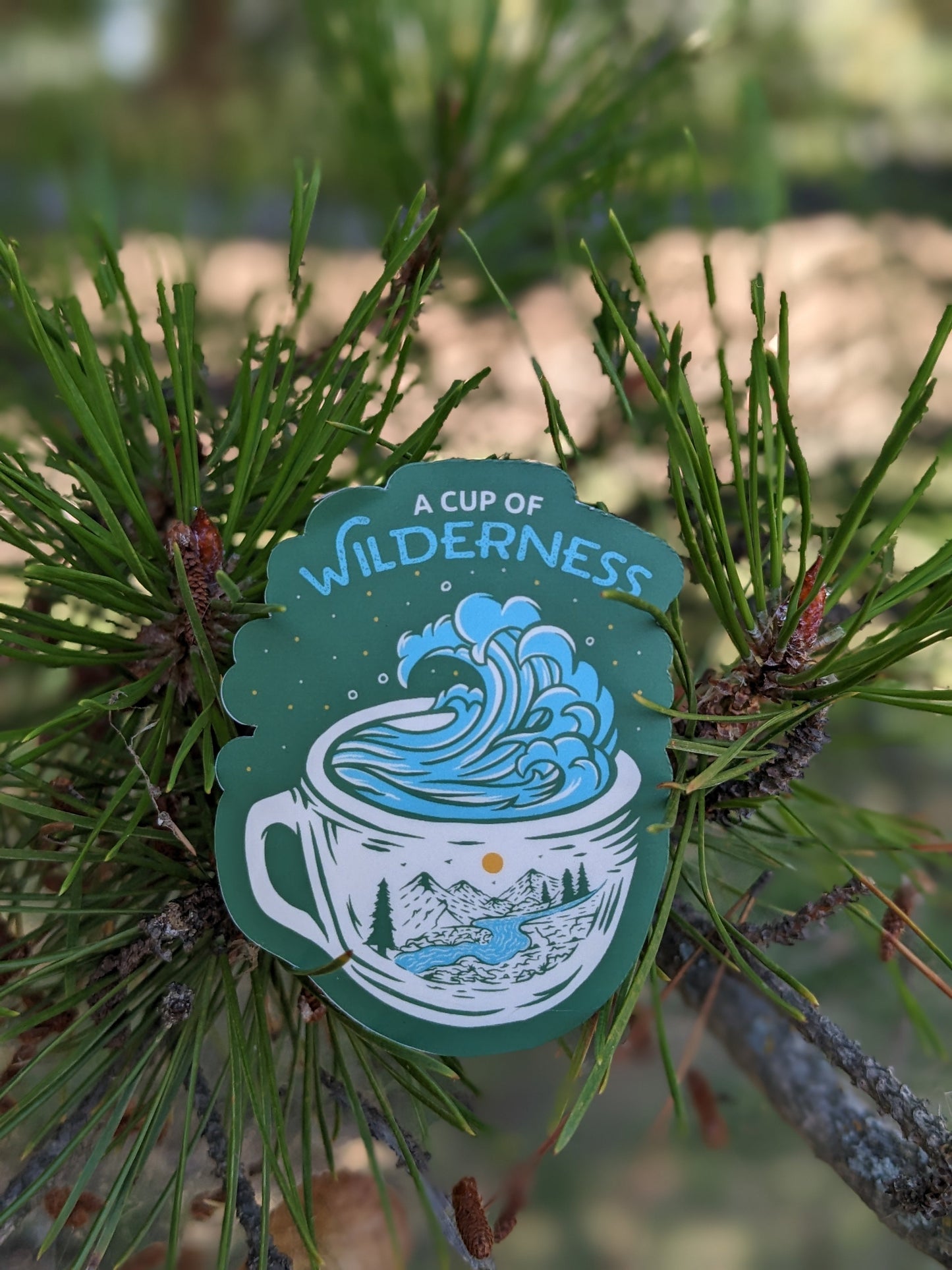 Cup of Wilderness Sticker Twig Creations