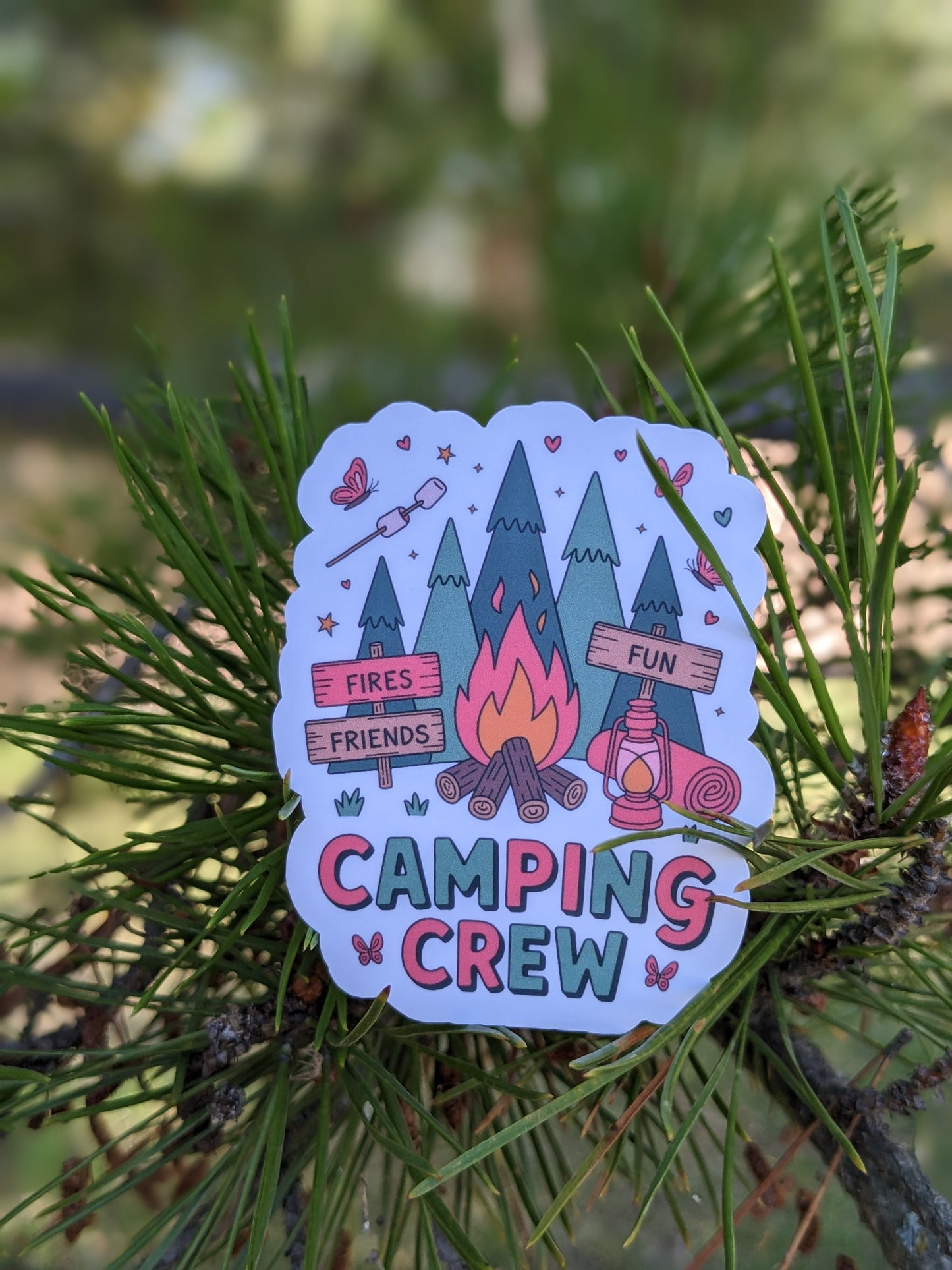 Camping Crew Sticker Twig Creations