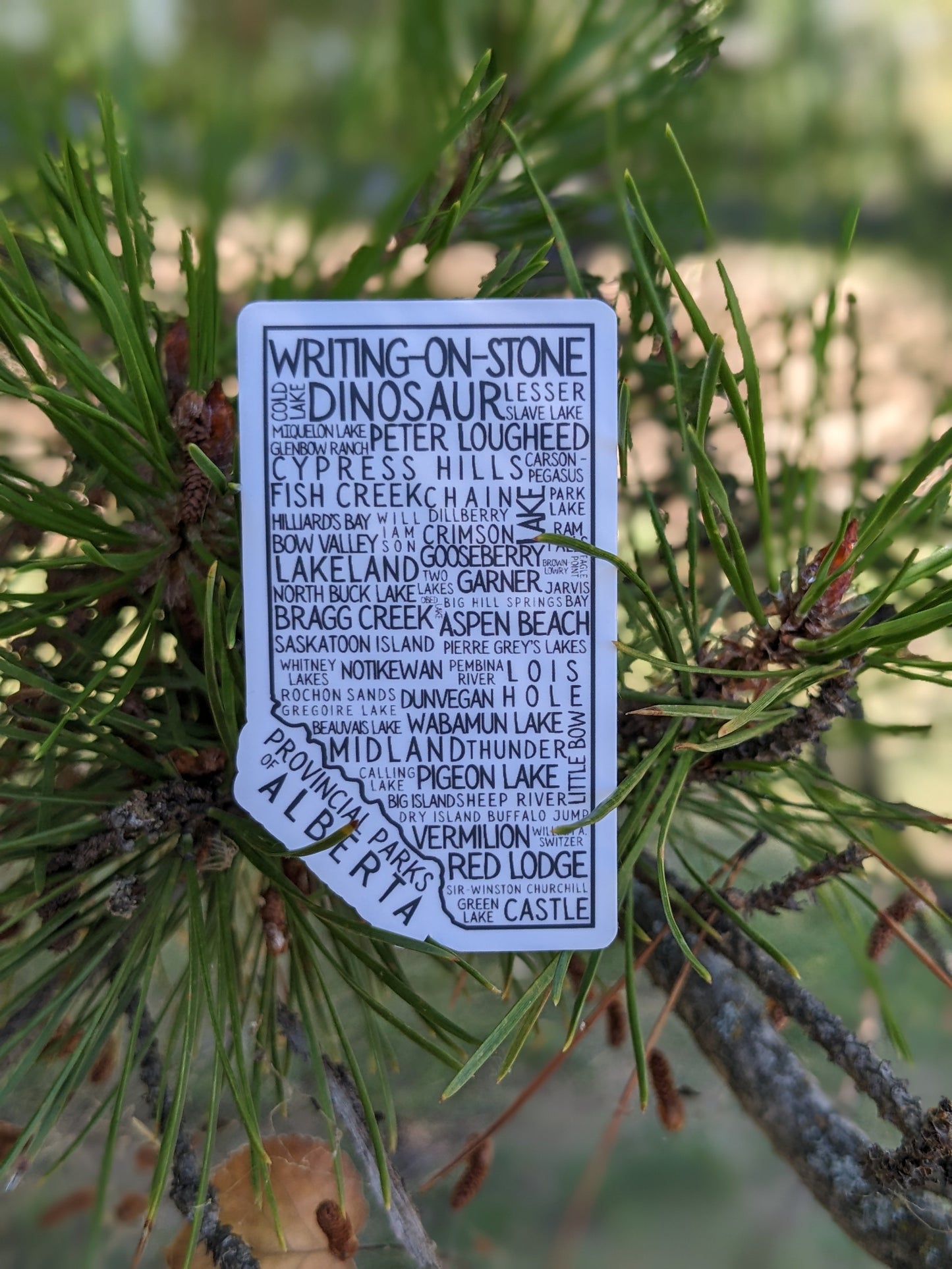 Provincial Parks of Alberta Sticker Twig Creations