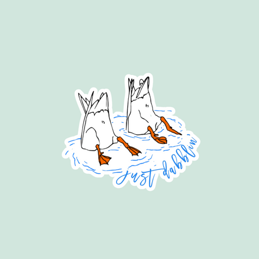 Two Dabbling Ducks Sticker Twig Creations