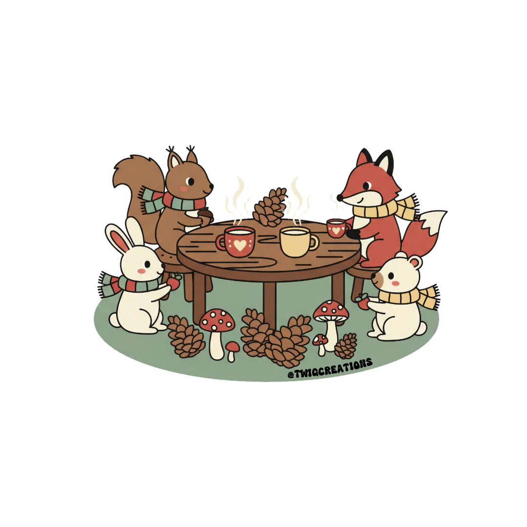 Winter Animals Sticker Twig Creations