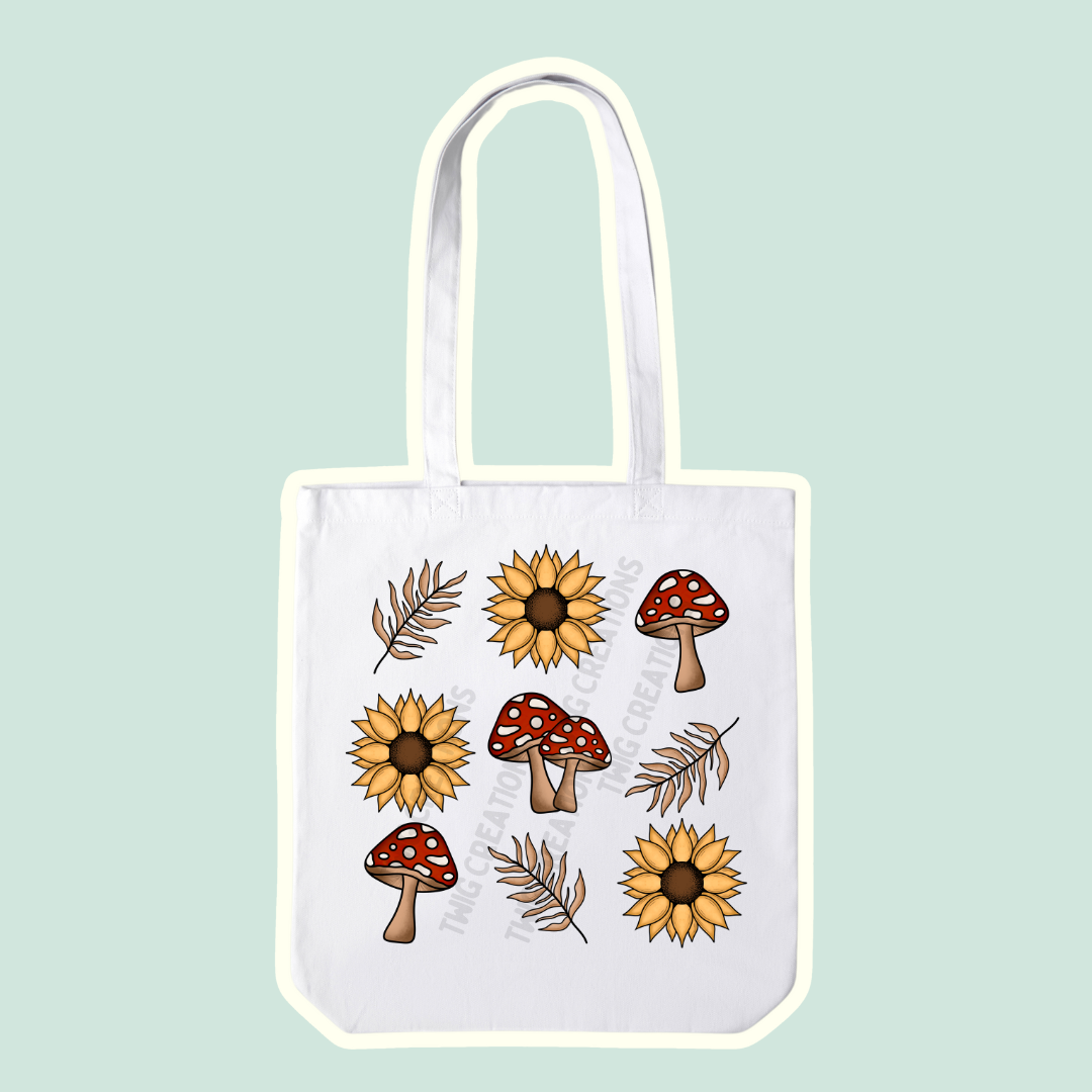 Shrooms & Blooms Tote Bag