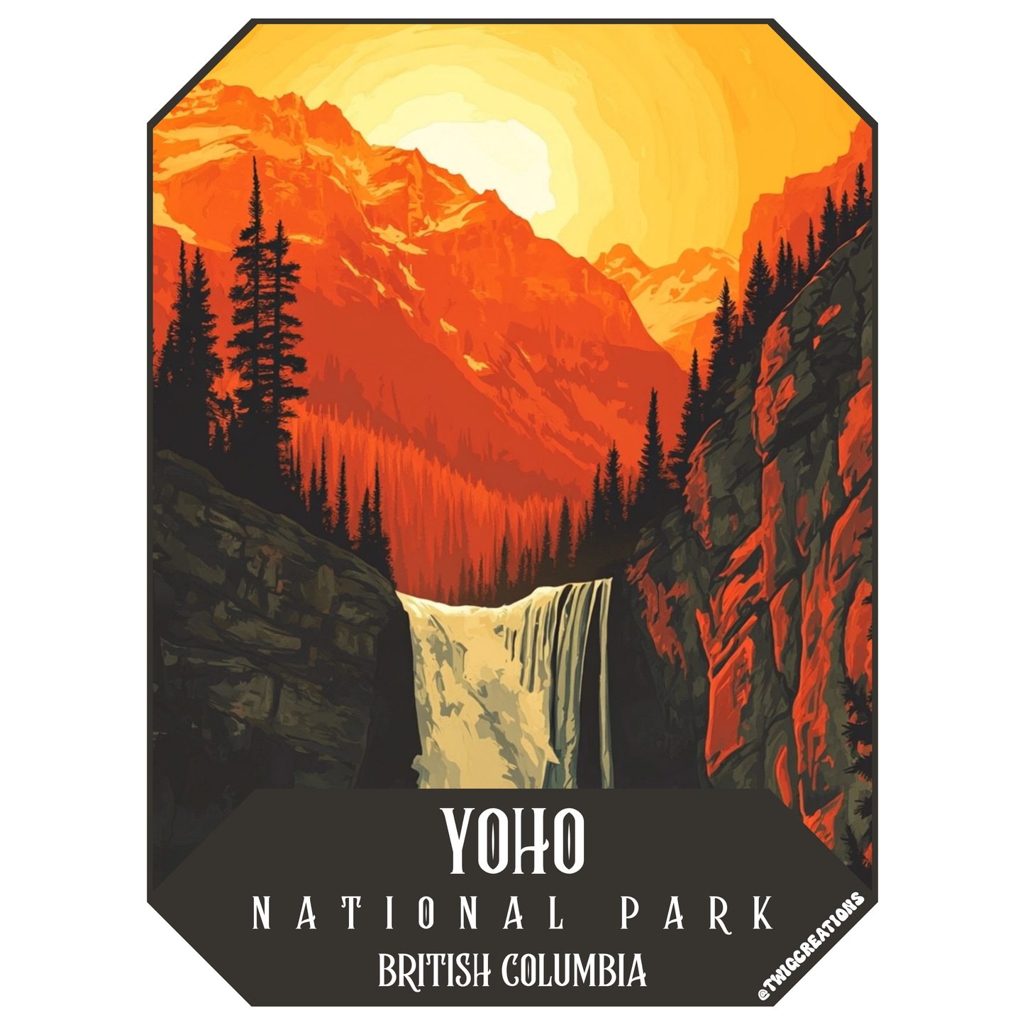 Yoho National Park Sticker Twig Creations