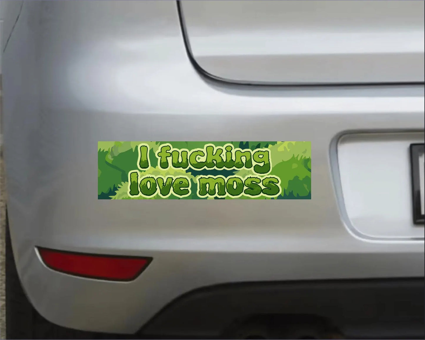 I F***king Love Moss Car Bumper Magnet Twig Creations