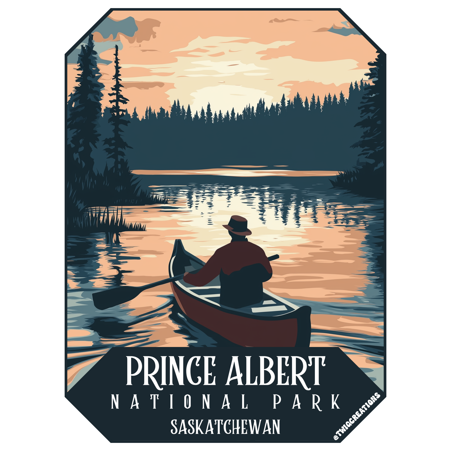 Prince Albert National Park Sticker Twig Creations