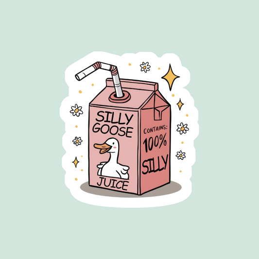 Silly Goose Juice Sticker