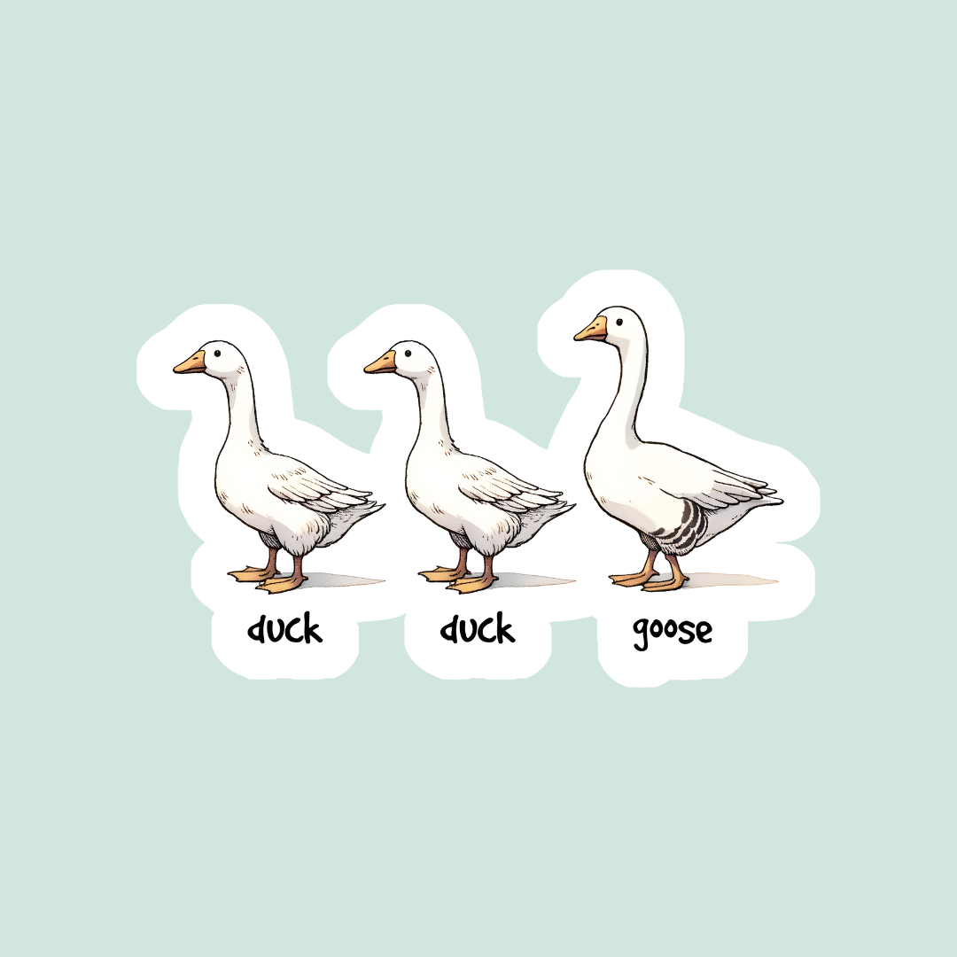 Duck Duck Goose Sticker
