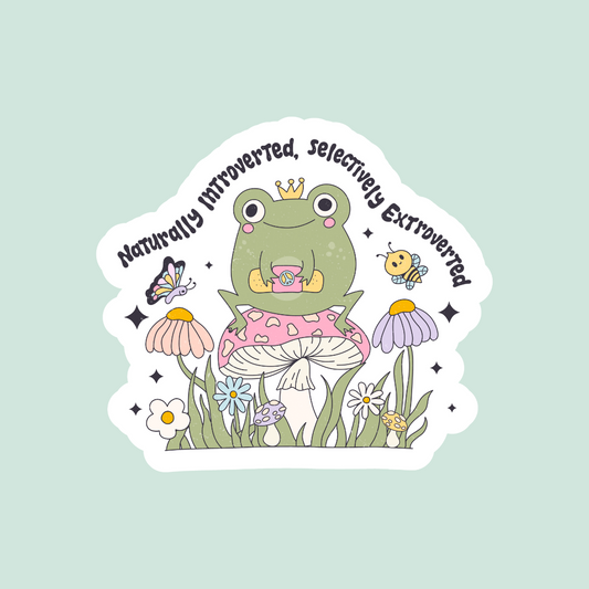 Naturally Introverted Sticker