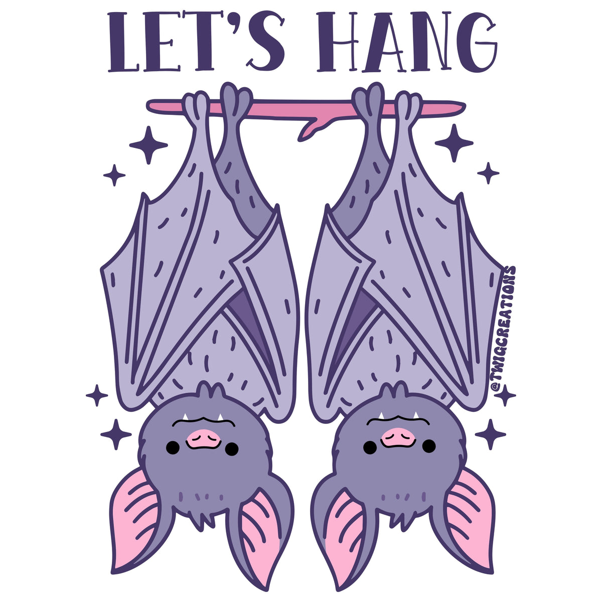 Let's Hang Sticker Twig Creations