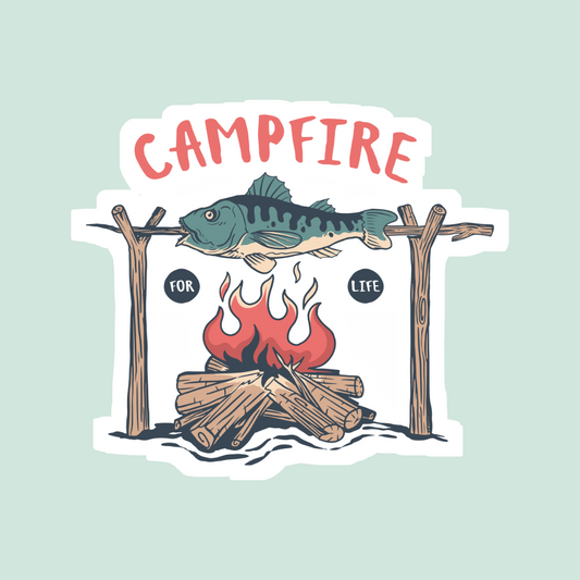 Campfire For Life Sticker