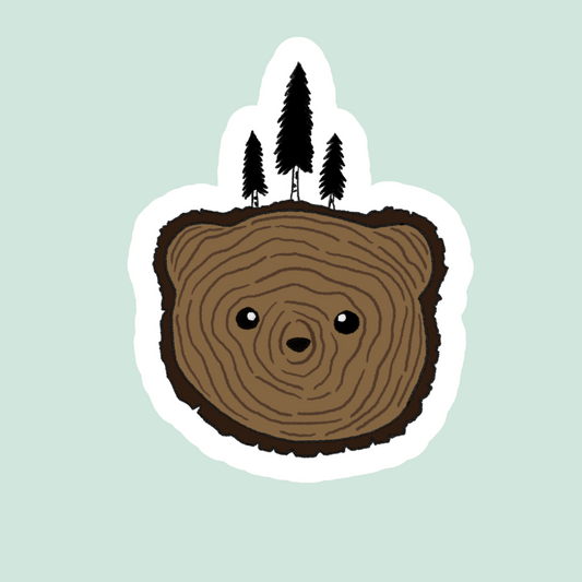 Tree Cookie Bear Sticker