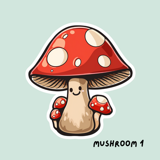 Cute Mushroom Sticker