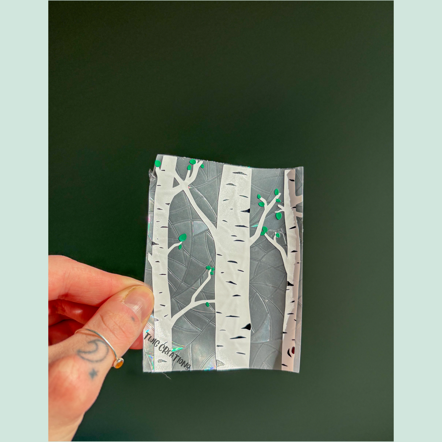 Birch Trees Rainbow Window Cling Bundle Twig Creations