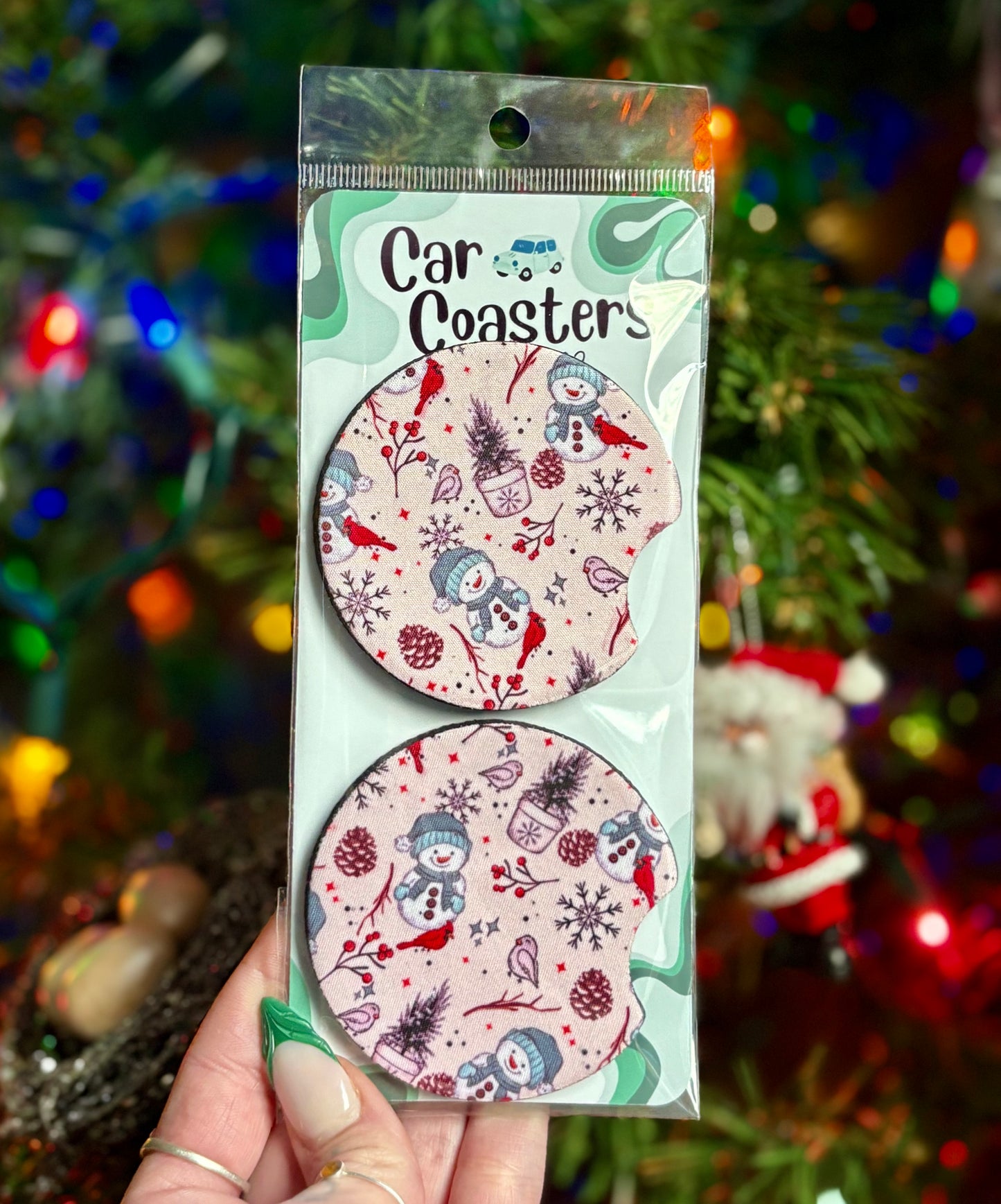 Frosty Forest Friends Car Coasters Twig Creations