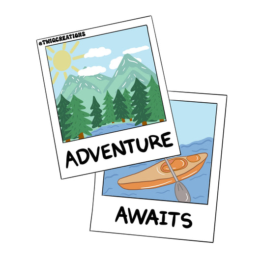 Adventure Awaits Sticker Twig Creations