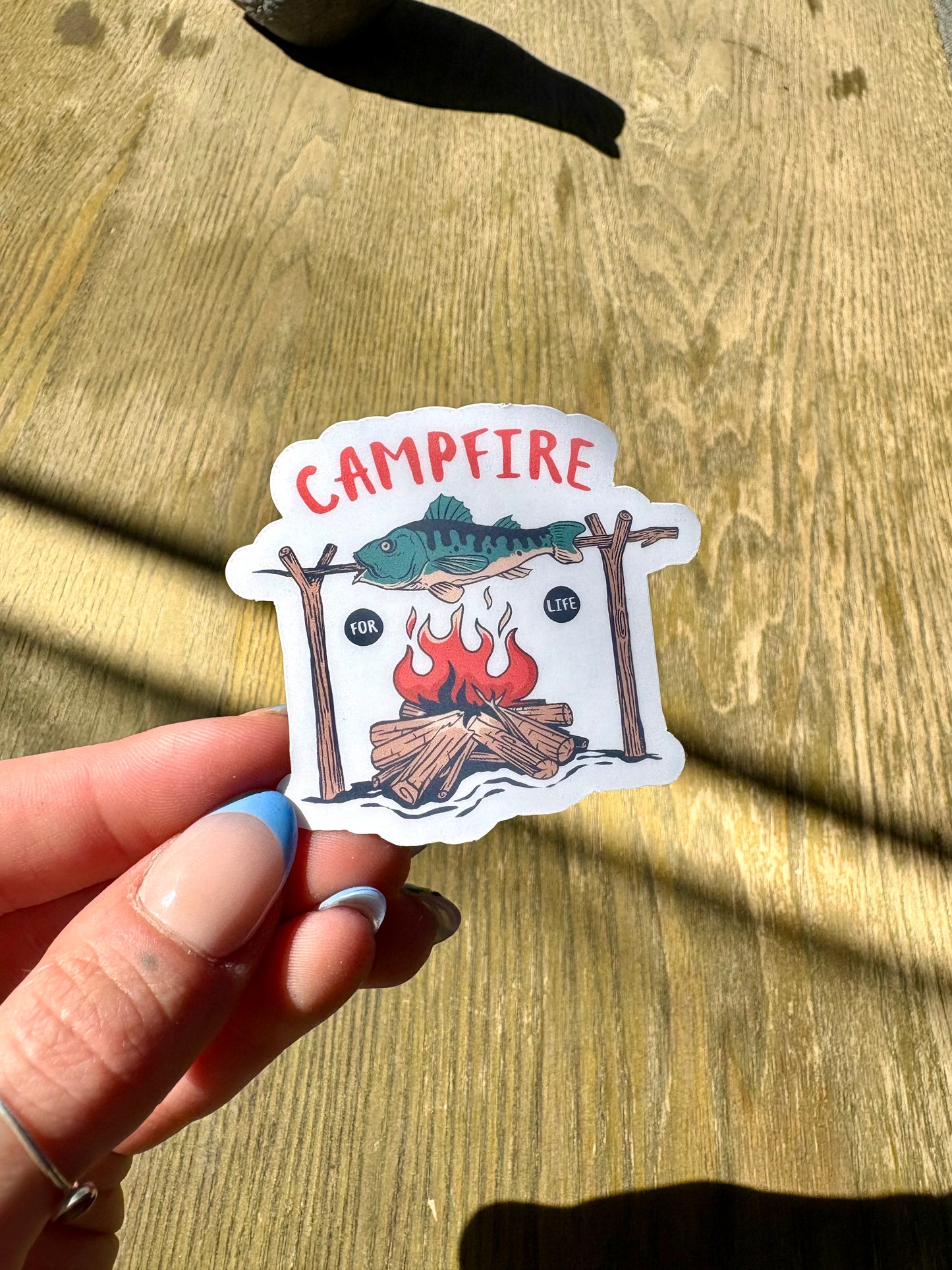 Campfire For Life Sticker