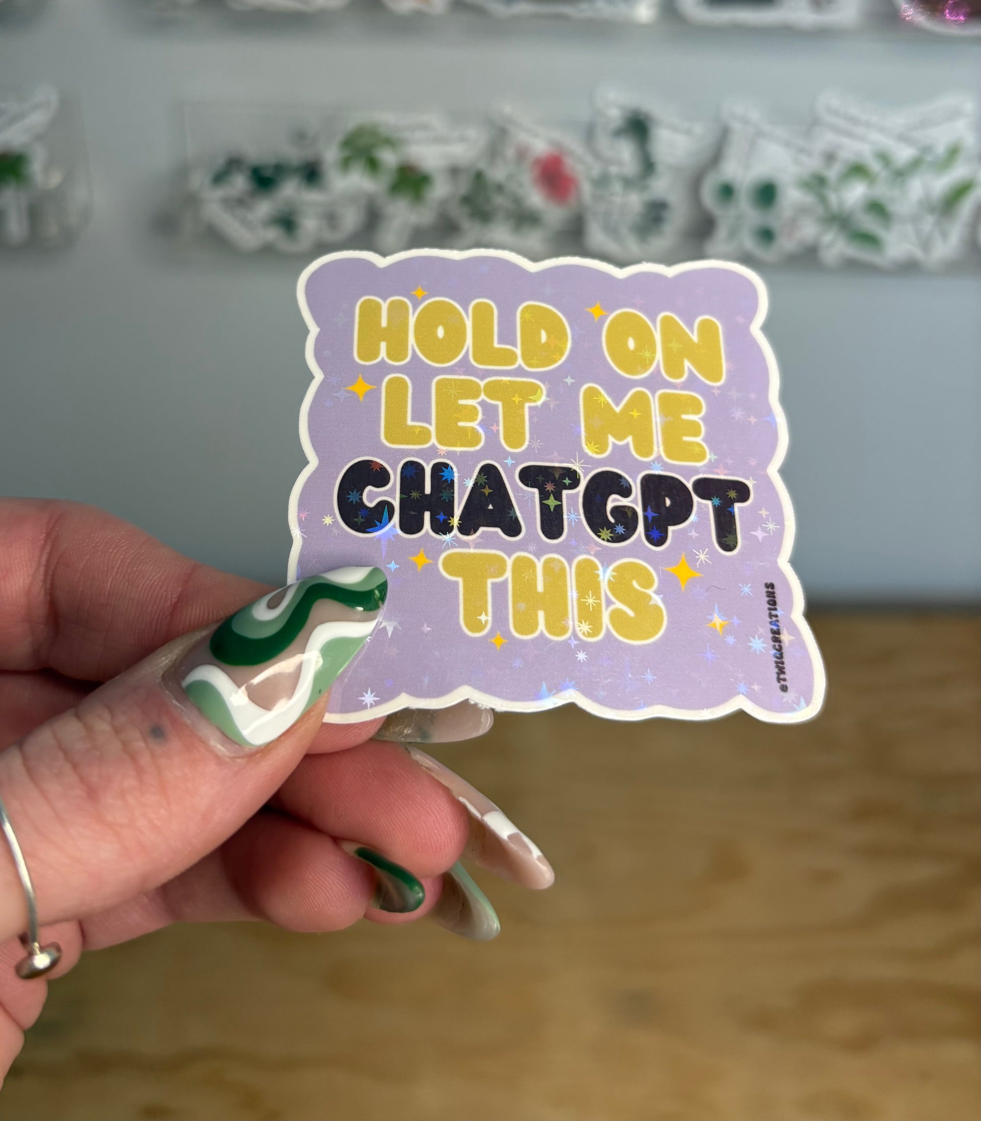 Hold On Sticker Twig Creations